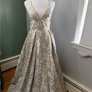 Elegant Floral Prom Dress
